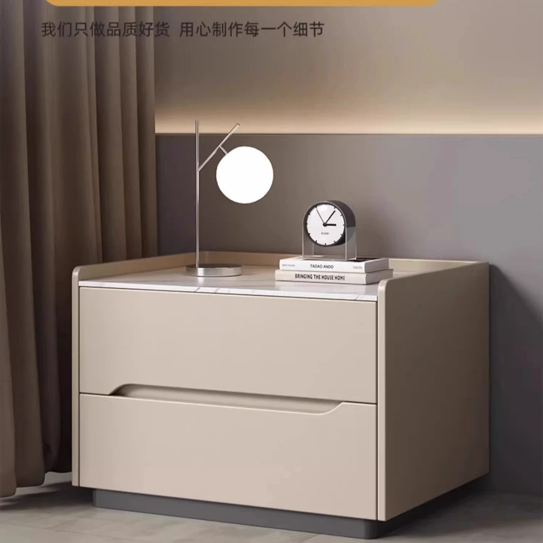 床头柜智能床头床边柜网红实用卧室免拉手高颜值