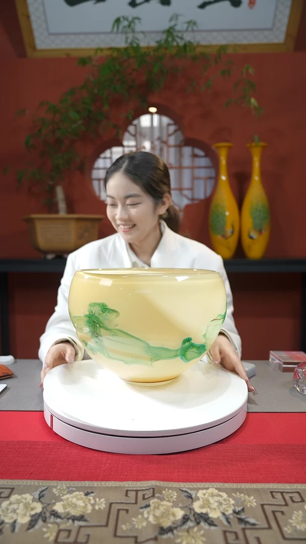 【闪购商品】琉璃手工艺品聚宝盆