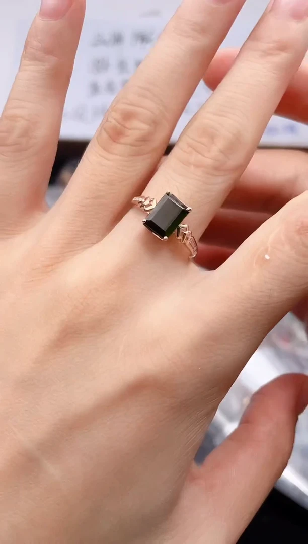 18K金镶嵌戒指碧玺-专柜-