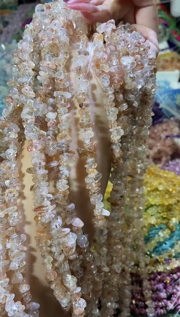 水晶珠宝半成品未镶嵌黑金超七