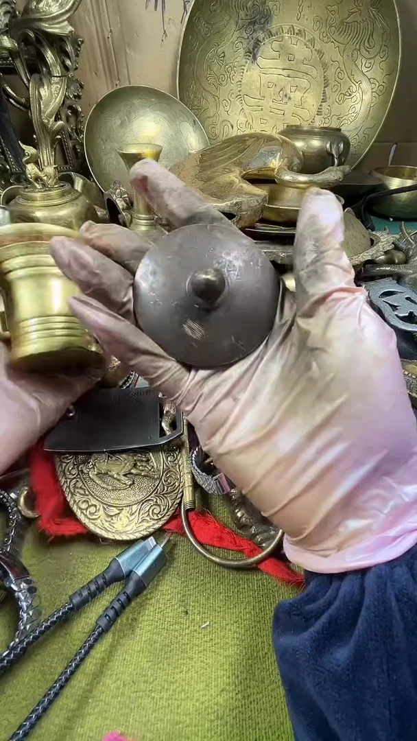 山**秀亿锦铜回流铜器摆件16