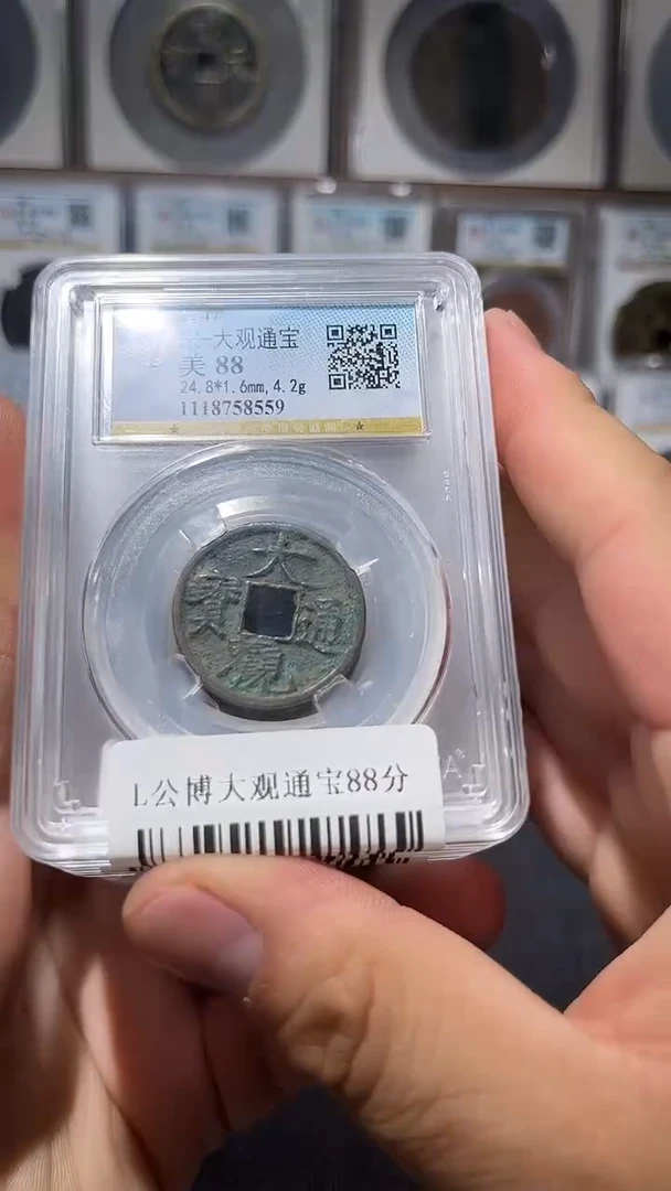 铜L065L公博大观通宝88分