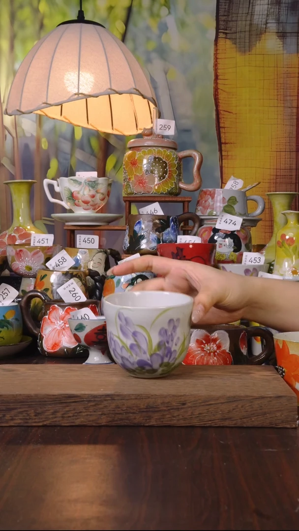 摆件泥垚手作 景德镇手工手绘器物
