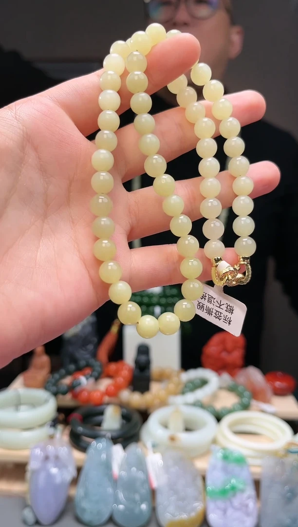 颈饰未镶嵌和田玉项链7+