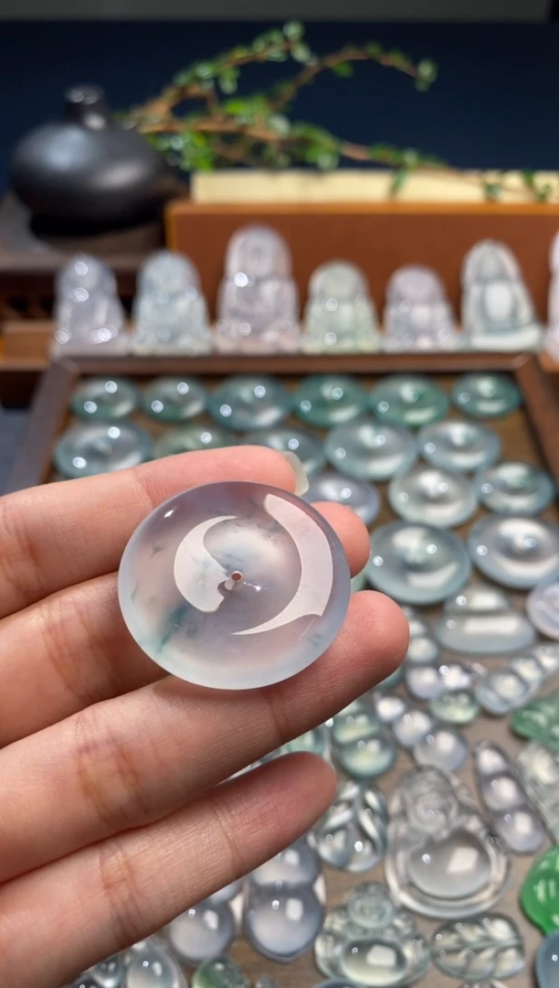 吊坠(不含链)未镶嵌翡翠扣子
