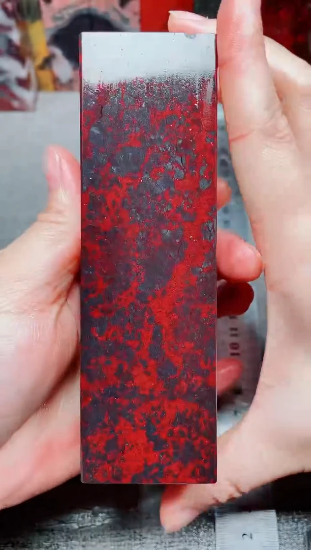 桂林鸡血玉素章扁章23