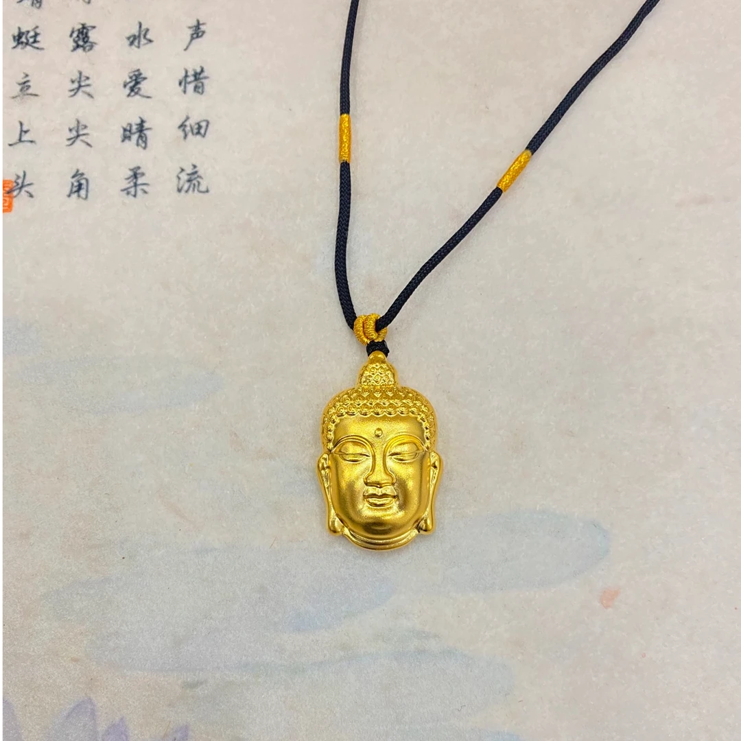 吊坠足银 足银999吊坠手工古法佛头传承经典耐戴时尚