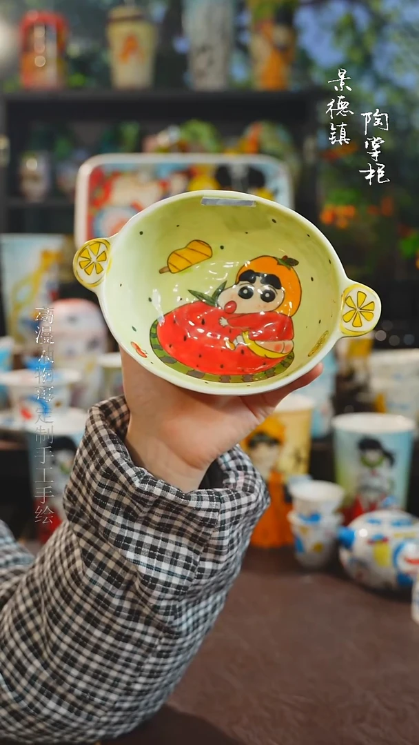 景德镇高温釉下彩纯手工手绘