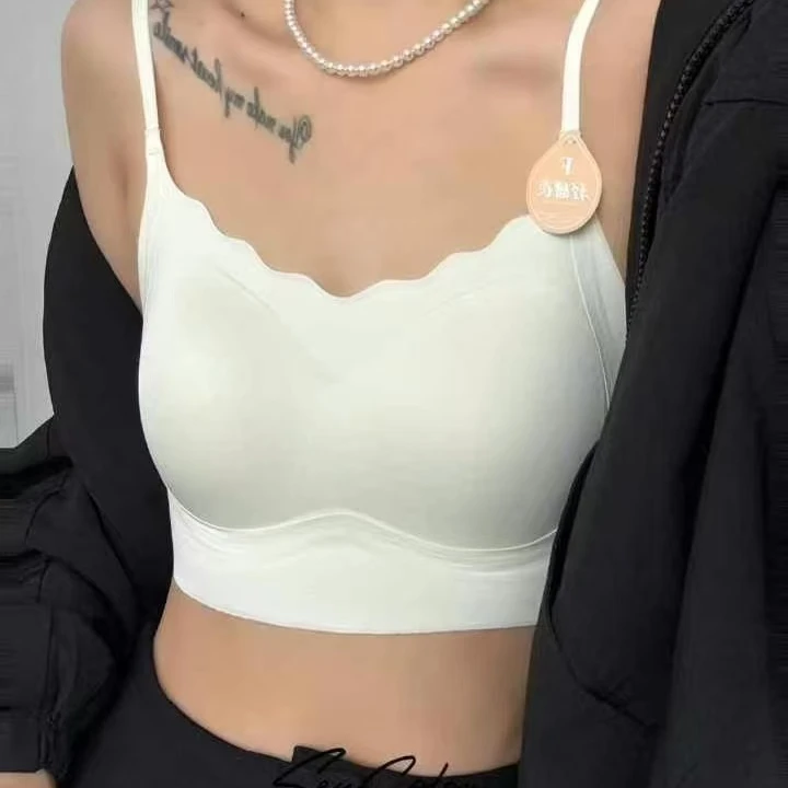 YUE65031吊带云感薄杯吊带背心舒适内搭背心