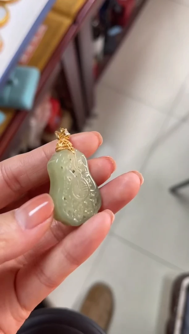 【闪购商品】和田玉（碧玉）吊坠未镶嵌和田玉吊坠
