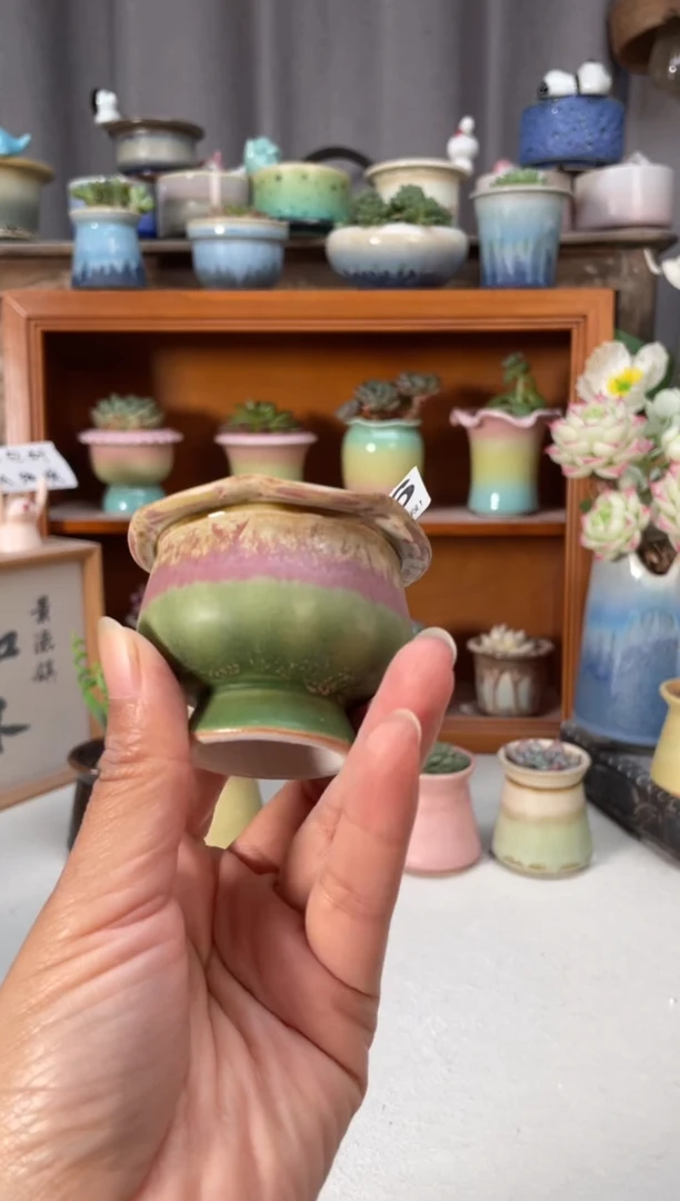 瓷片846知木小芳花盆编号