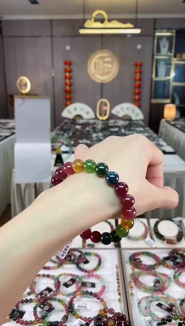 【闪购商品】碧玺单圈手串9mm+未镶嵌（多样性发一条）hon