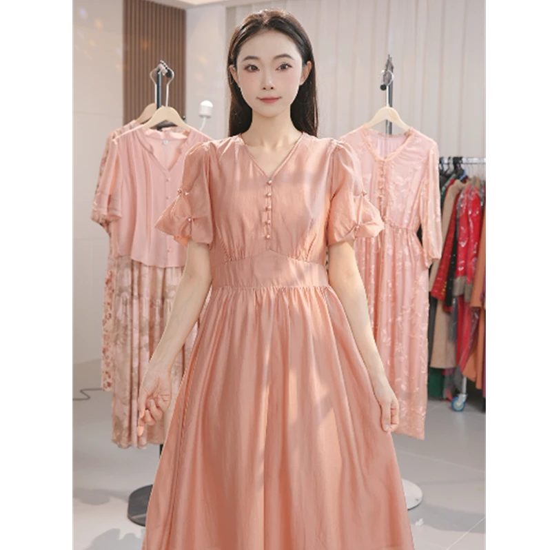 Y1229女新款夏季轻奢高级感气质高端女神范显瘦裙子