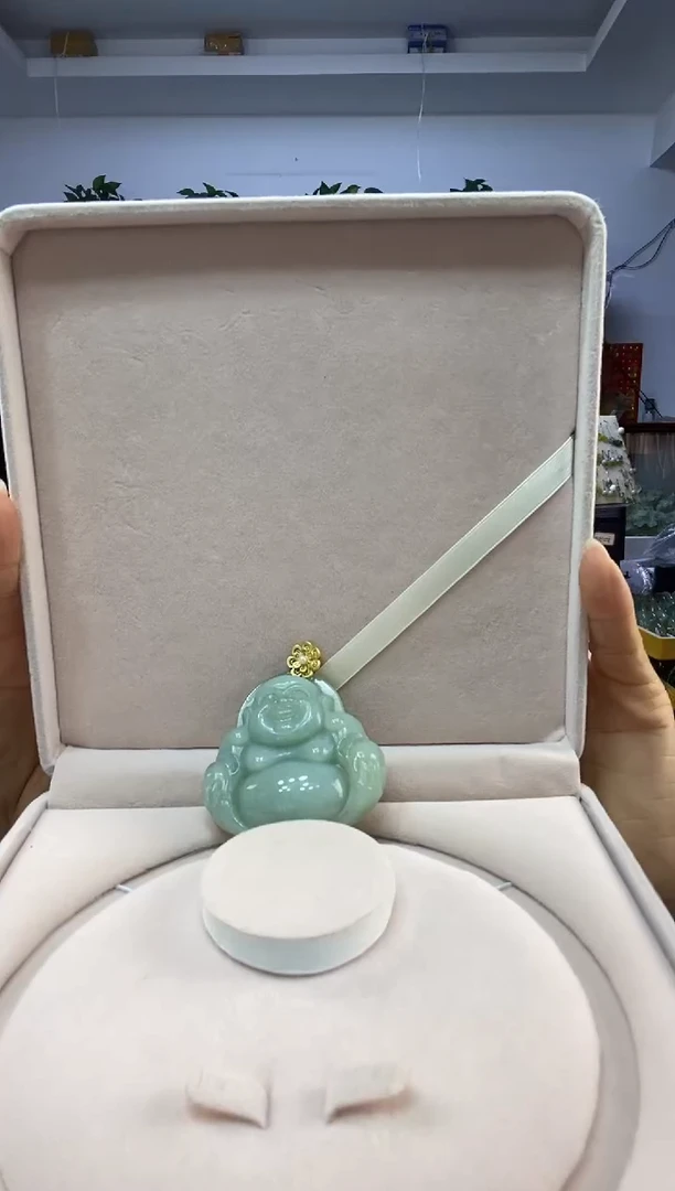 未镶嵌蛇纹石玉佛蓝多样性随机发一