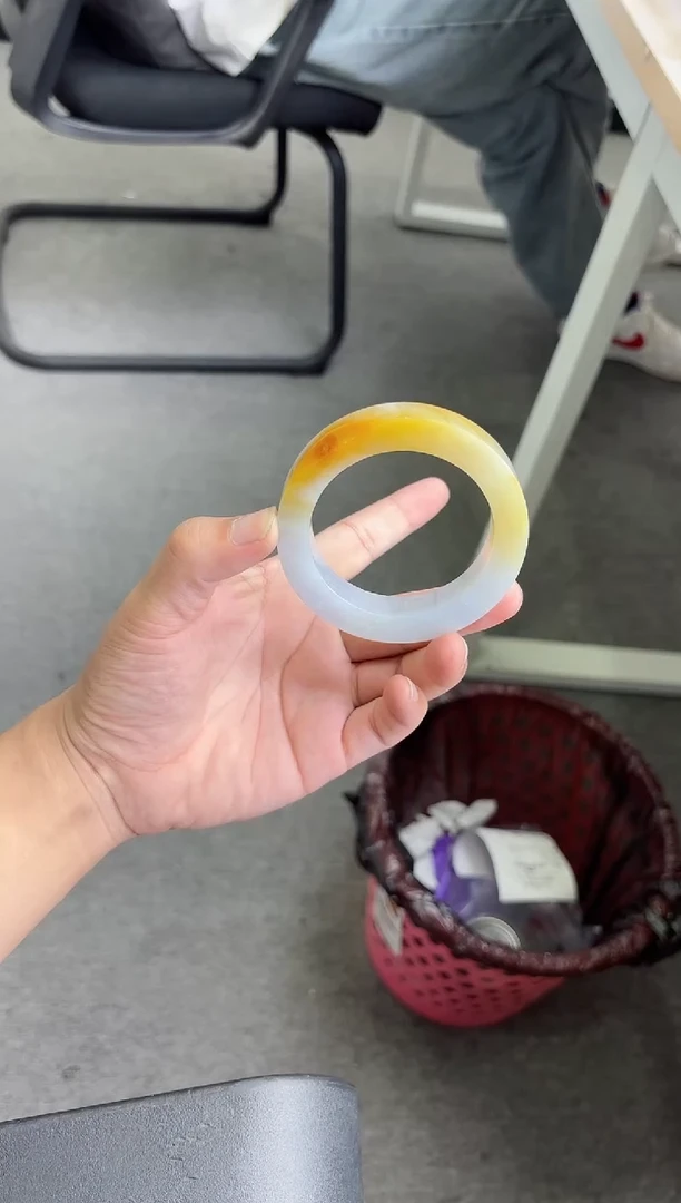 未镶嵌手镯定制翡翠白*手镯