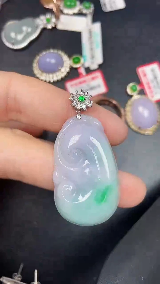 银S925镶嵌戒指翡翠1630