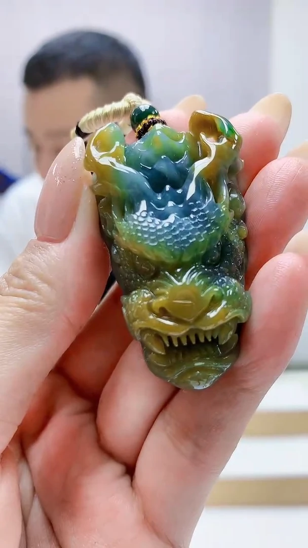 未镶嵌定制翡翠4898MM-毛货挂件36