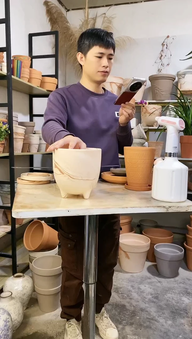 【闪购商品】红陶17*17.5玛奇朵蛋壳 1盆无托