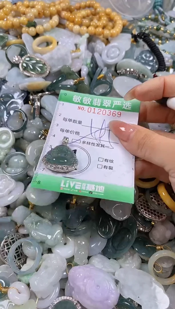 【闪购商品】翡翠颈饰未镶嵌闪购0120369多样性发其一