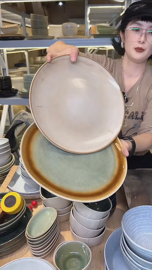 瓷145高温釉下彩陶瓷餐具默认微瑕