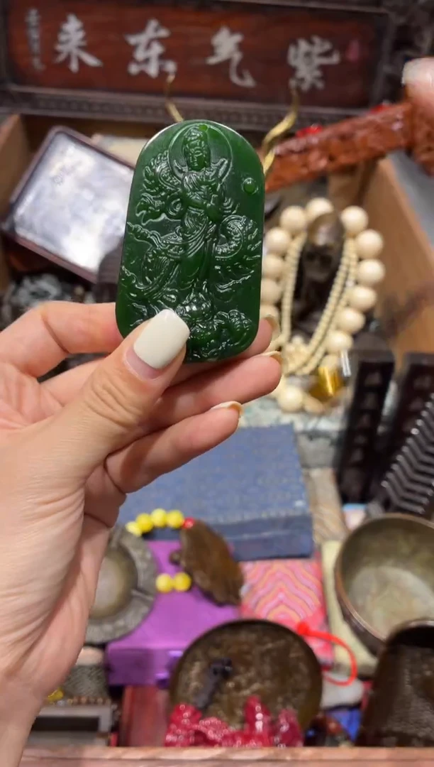 未镶嵌和田玉挂件慧心甄选直播推荐