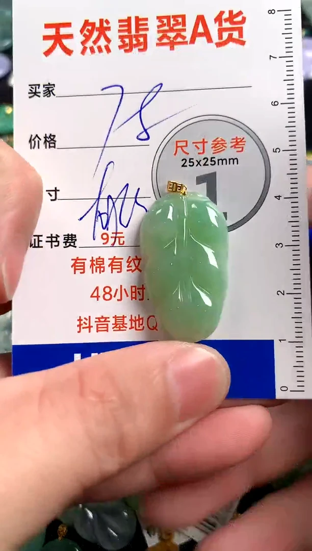【闪购商品】翡翠颈饰18K金镶嵌13002622