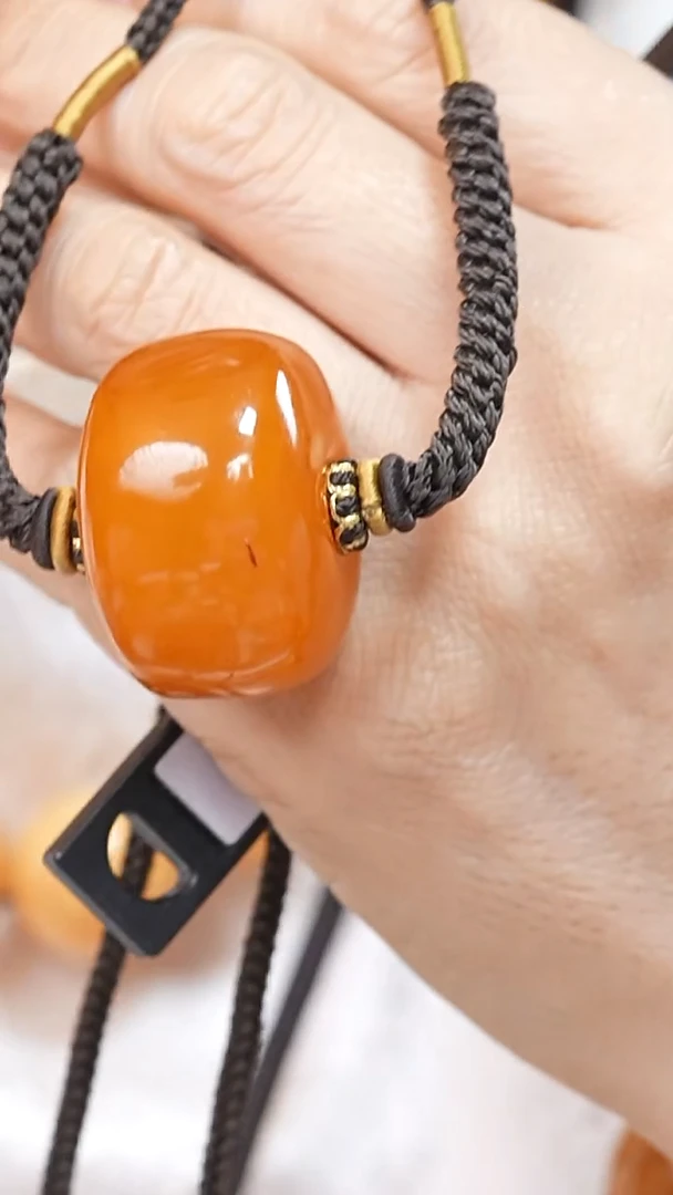 蜜蜡颈饰未镶嵌6081天然蜜蜡珠宝奇石云端妖孽全部保真