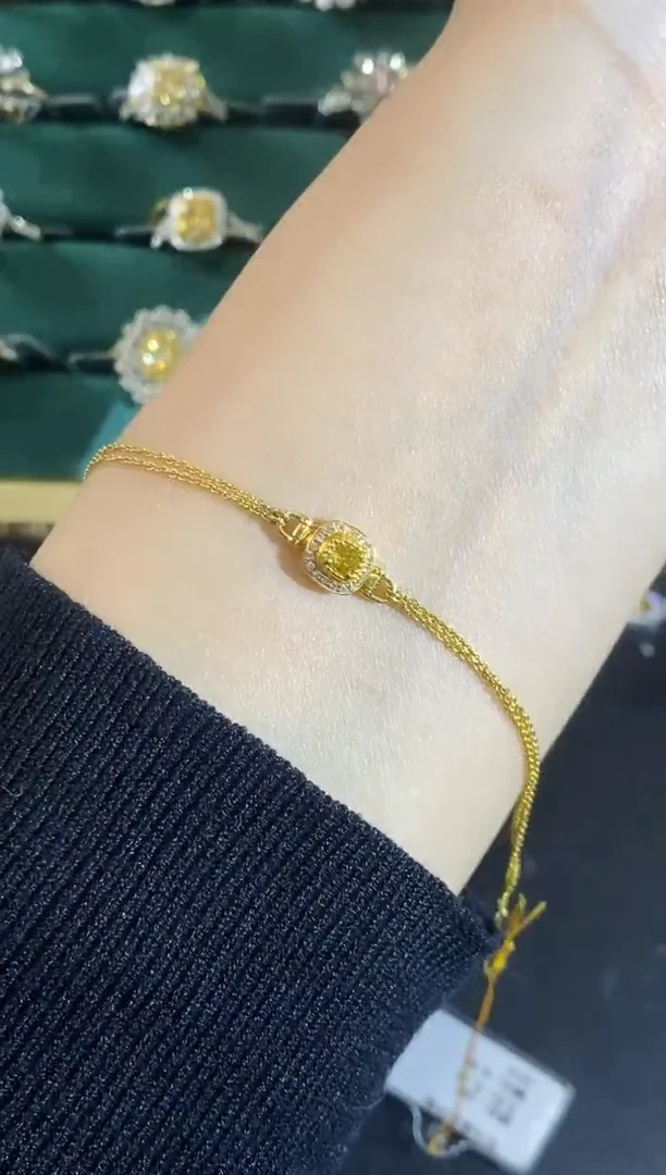 18K金镶嵌手链钻石11