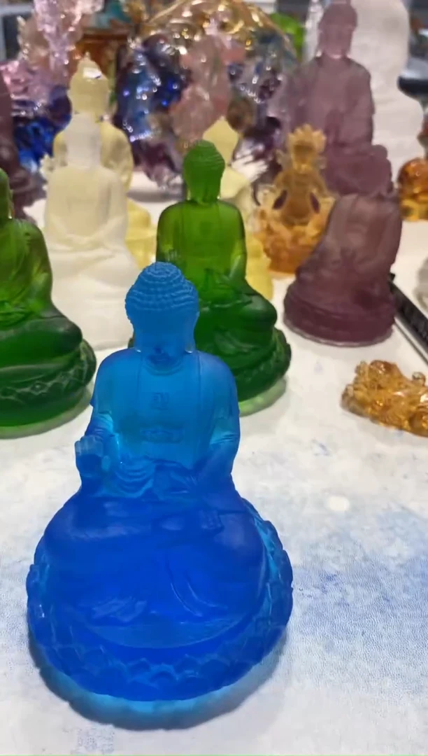 手工艺品琉璃282药师 古法琉璃 微瑕 不退不换