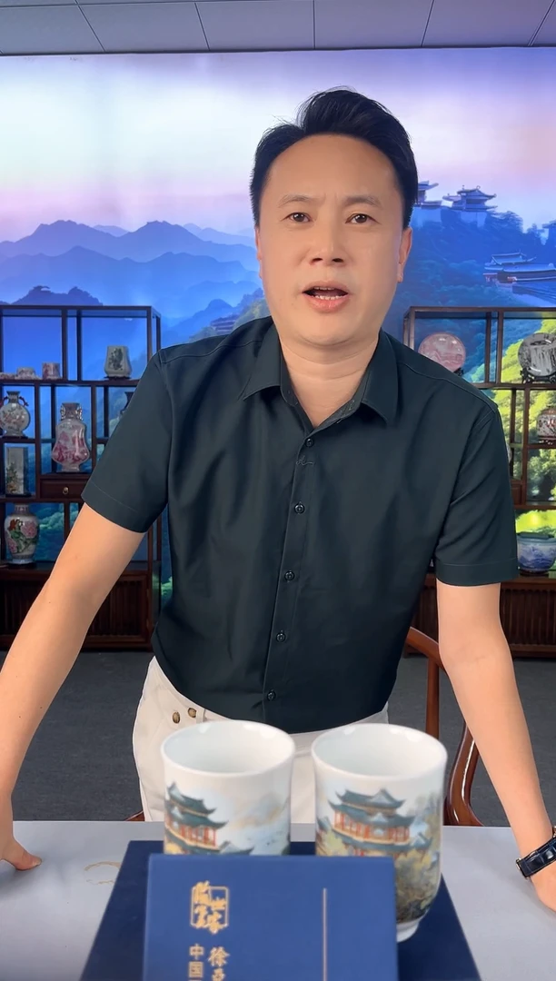 摆件D7-5滕王阁对杯