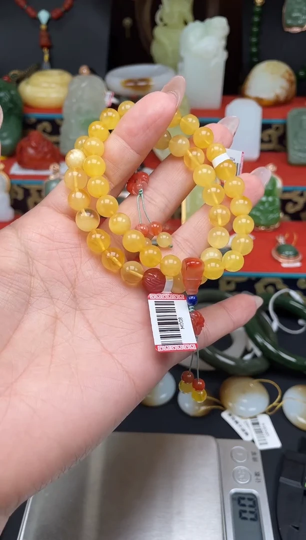 未镶嵌蜜蜡手串手串多样性发其一m008