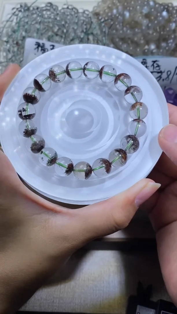 未镶嵌手串水晶红幽灵
