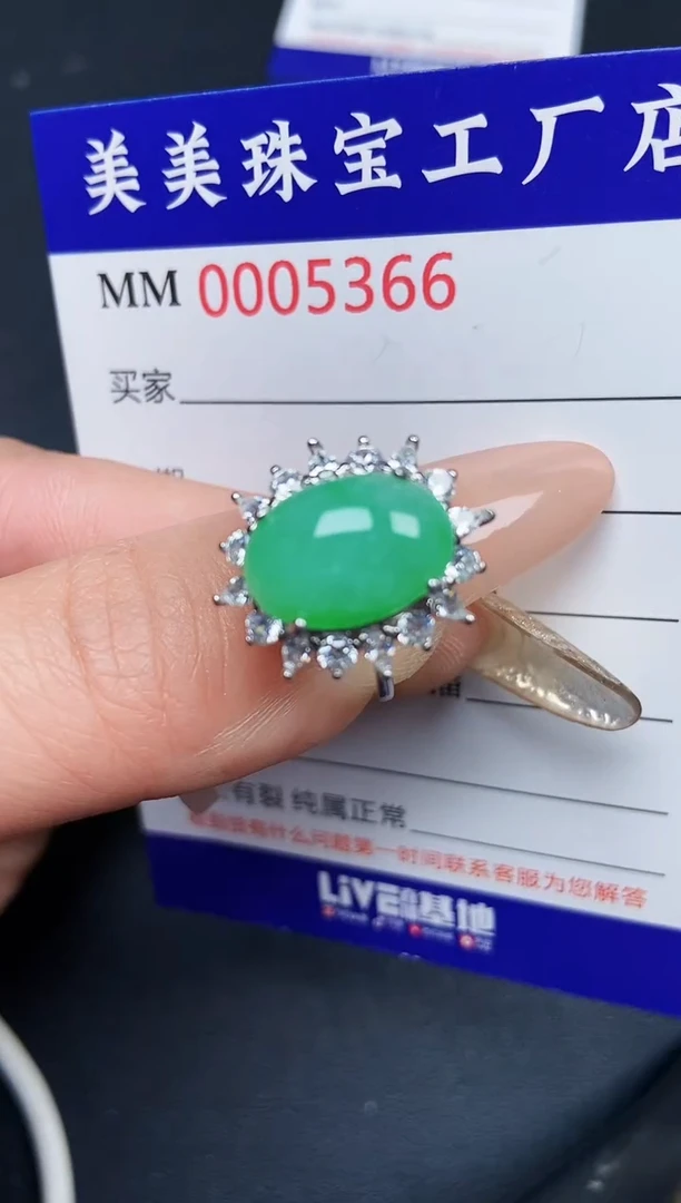 【闪购商品】翡翠颈饰银S925镶嵌5366