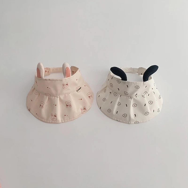 婴儿帽子夏季薄款大帽檐遮阳防晒鸭舌空顶帽男女宝宝出游太阳帽潮