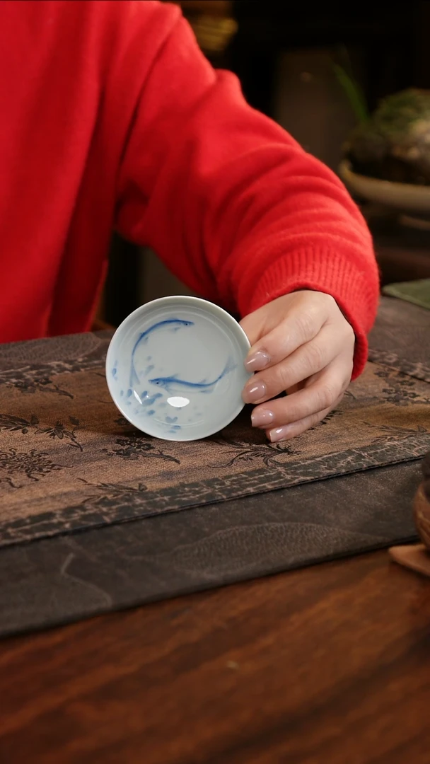 【闪购商品】杯子青源器语年年有鱼普洱杯