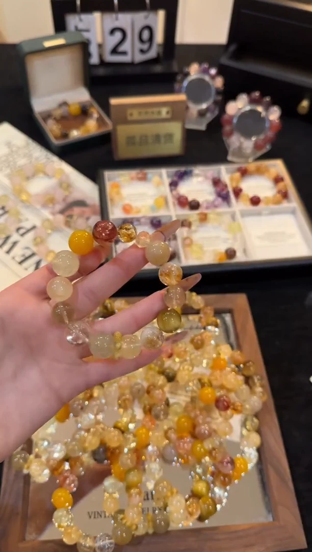 合金手链水晶万两金x3076