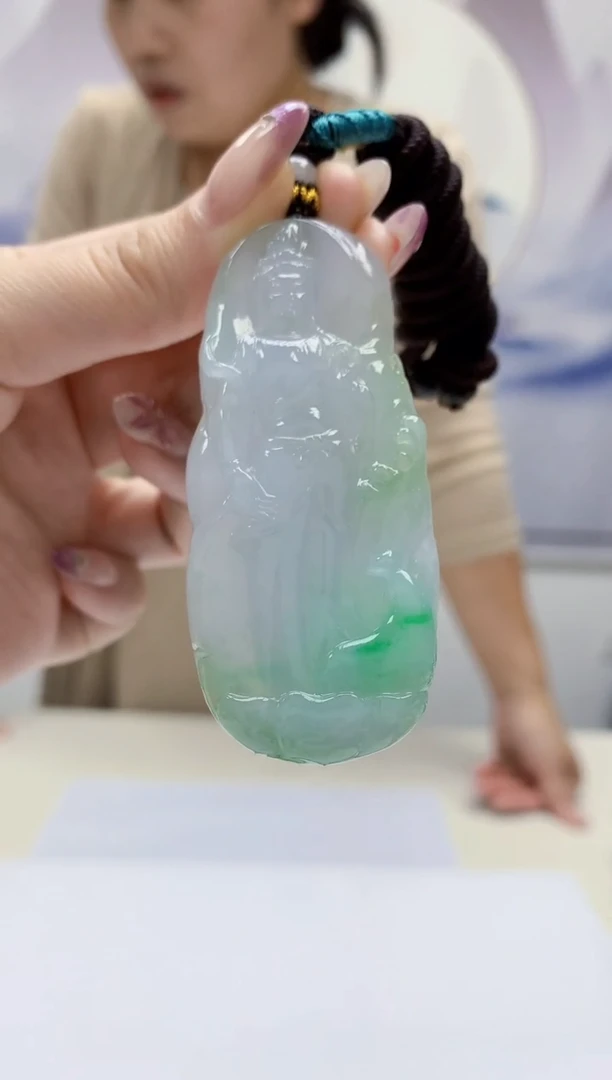 定制翡翠未镶嵌4902jw-毛货挂件83