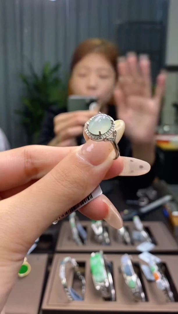 颈饰银S925镶嵌翡翠14784