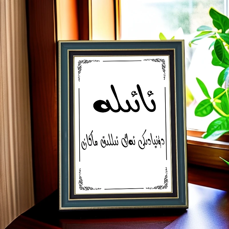 Ramka维吾尔语书法定礼物摆照摆件画框纪念相框摆台12立体装饰画