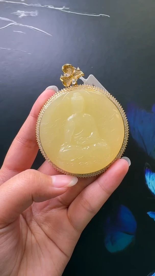 颈饰银S925镶嵌和田玉吊坠