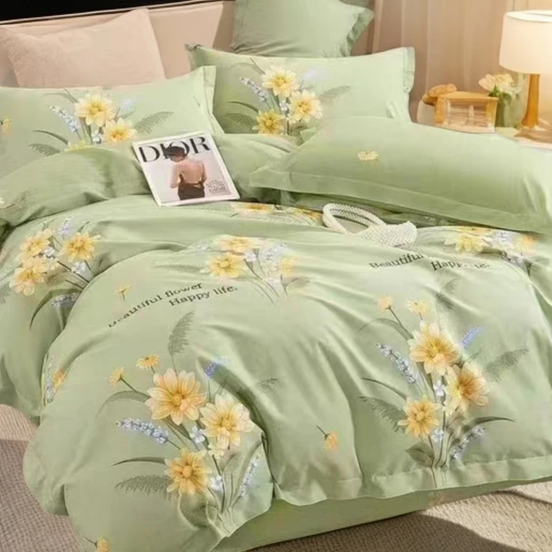 合格品被罩床品套件可拆卸纯棉被防滑床品亲肤轻奢