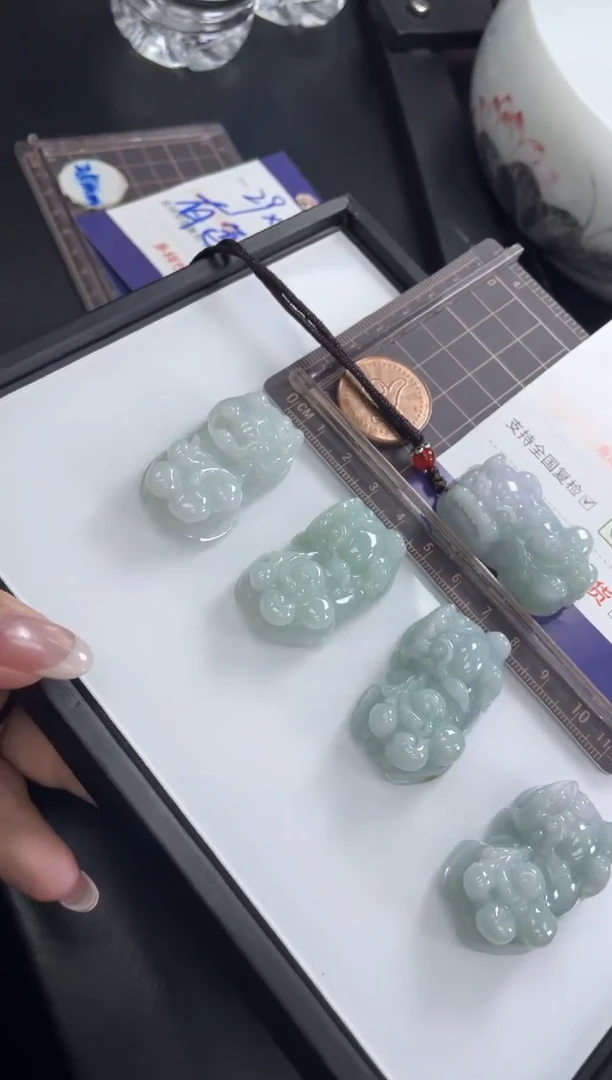 【闪购商品】翡翠挂件未镶嵌貔貅FL11多样性发其一CP配绳