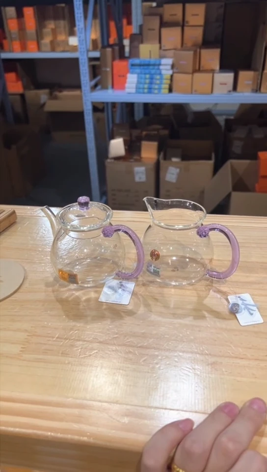 禾器-清莲壶-浅紫色+浮莲浅紫++