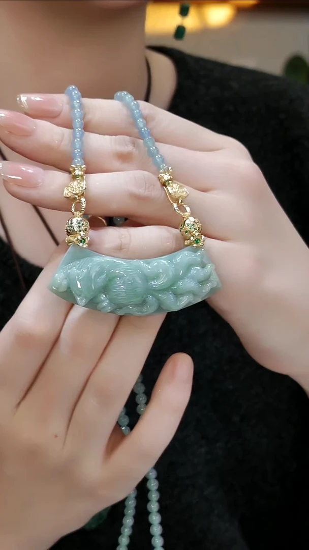 颈饰未镶嵌翡翠国风