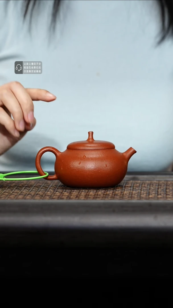 茶壶紫砂紫砂茶壶老红泥茄瓜