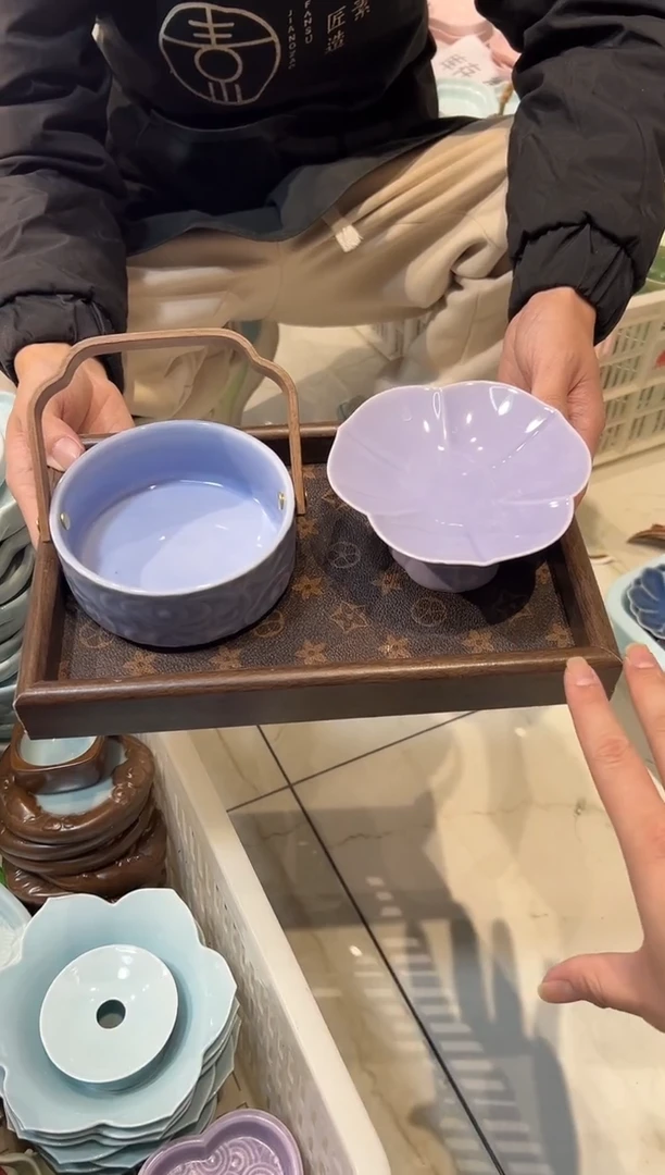 瓷片瓷微瑕商品 介意勿拍 【带托盘】