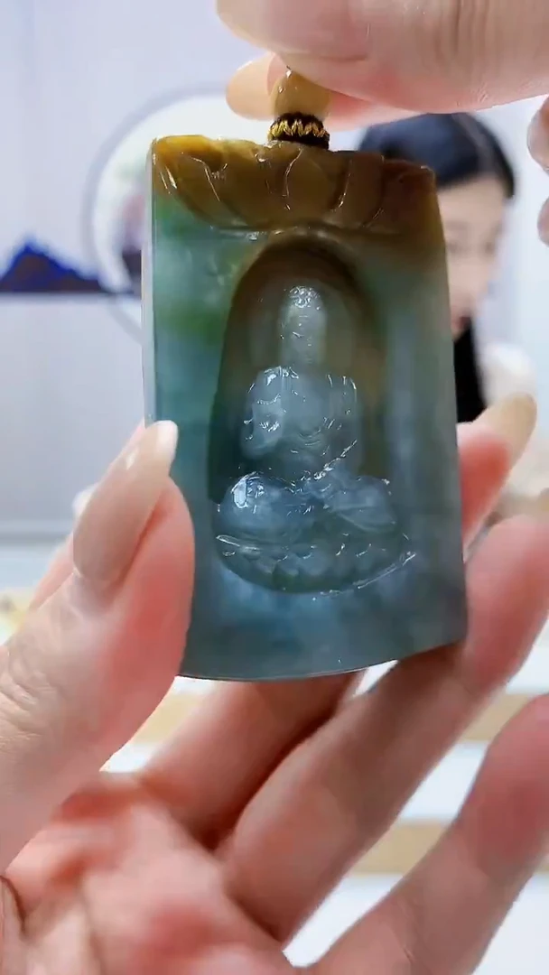 未镶嵌定制翡翠4812MM-毛货挂件83