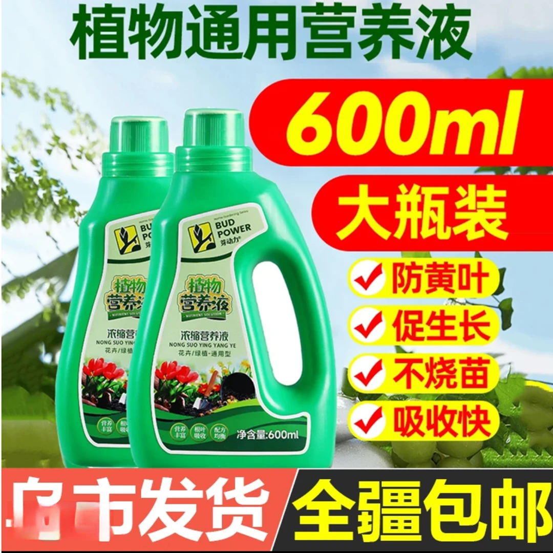 大绿植植物通用型营养液绿萝富贵竹发财树巴西木天堂鸟花卉