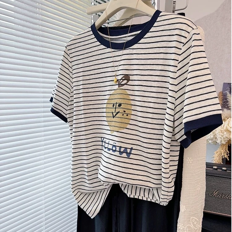 ARRLMORRE品牌【乐陶】韩系冰凉麻感棉轻薄短袖上衣