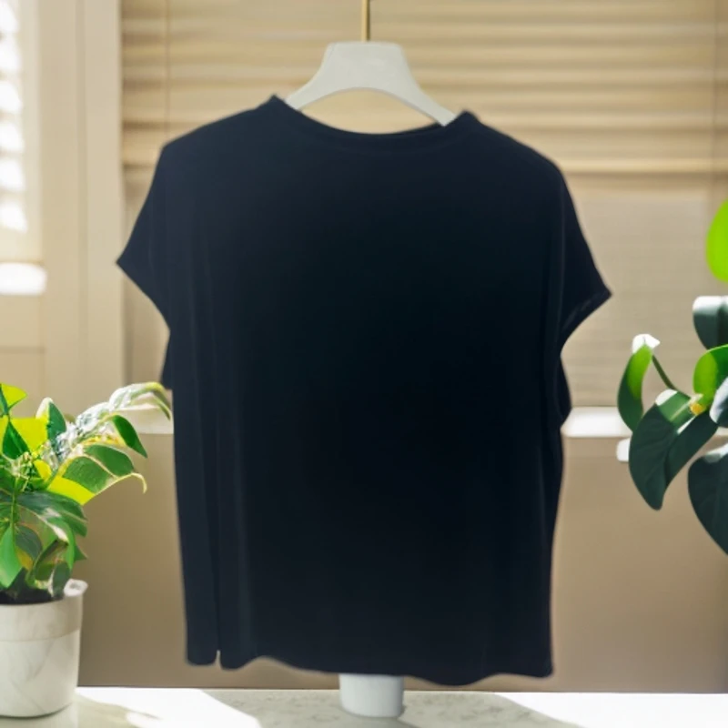 新款醋酸夏天显瘦上衣